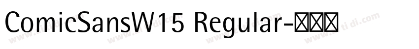 ComicSansW15 Regular字体转换